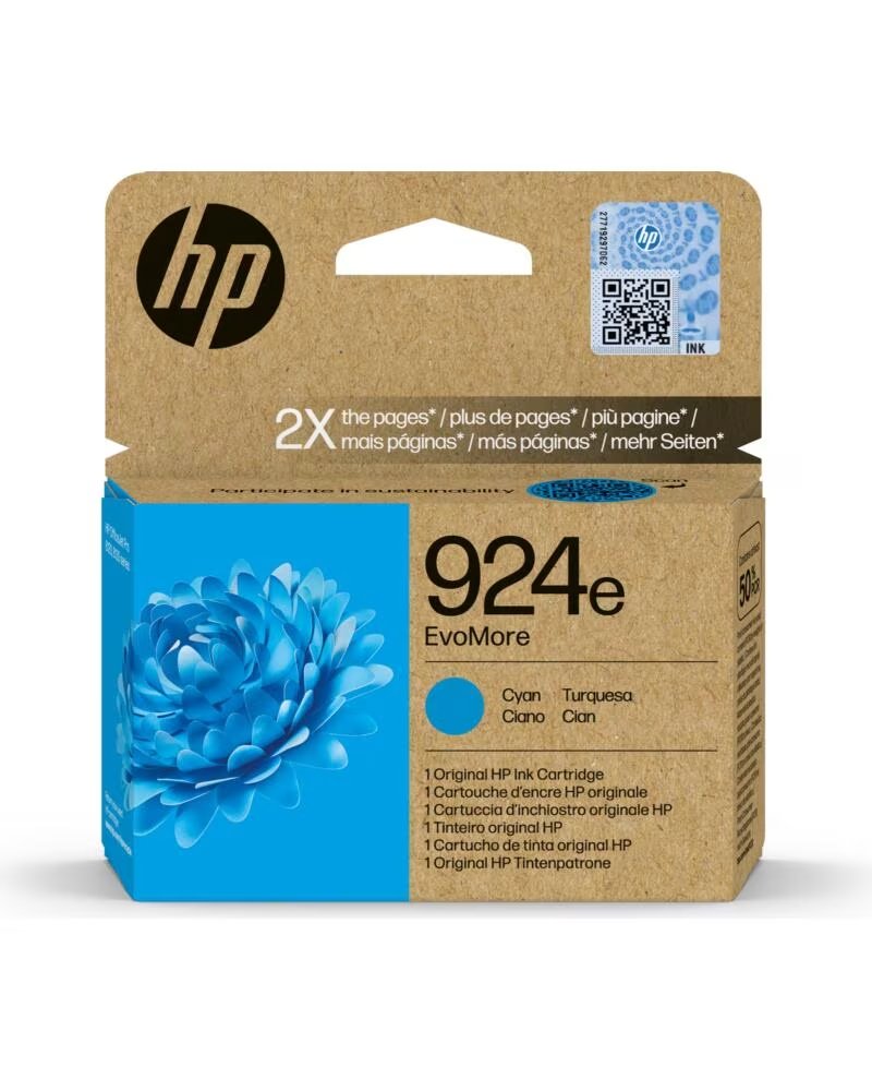 HP Cartucho tinta 924e cian officejet pro 8120 - 8130