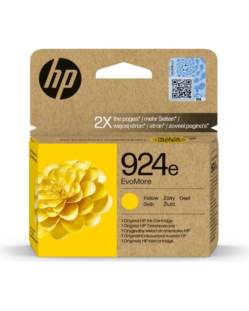 HP Cartucho tinta 924e amarillo officejet pro 8120 8130