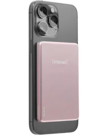 INTENSO Powerbank mw10000 magsafe rosado magnetico