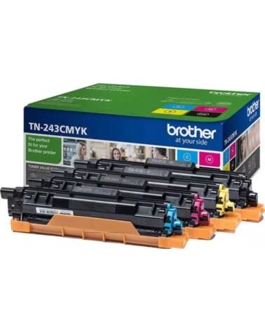 BROTHER Toner tn243cmyk negro - cian - magenta - amarillo 1000 paginas