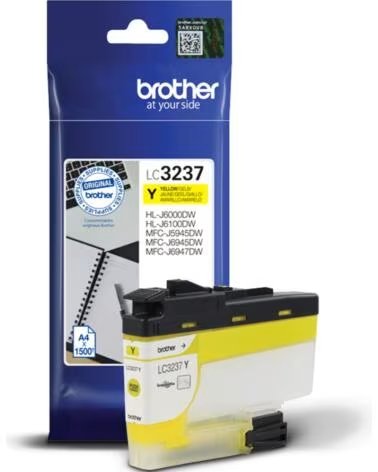 BROTHER Cartucho tinta lc3237y amarillo 1500 paginas