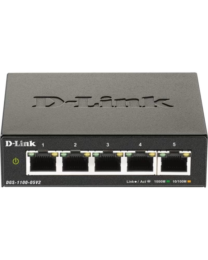 DLINK Switch D-Link DGS-1100-05V2 5 Puertos- RJ-45 10-100-1000