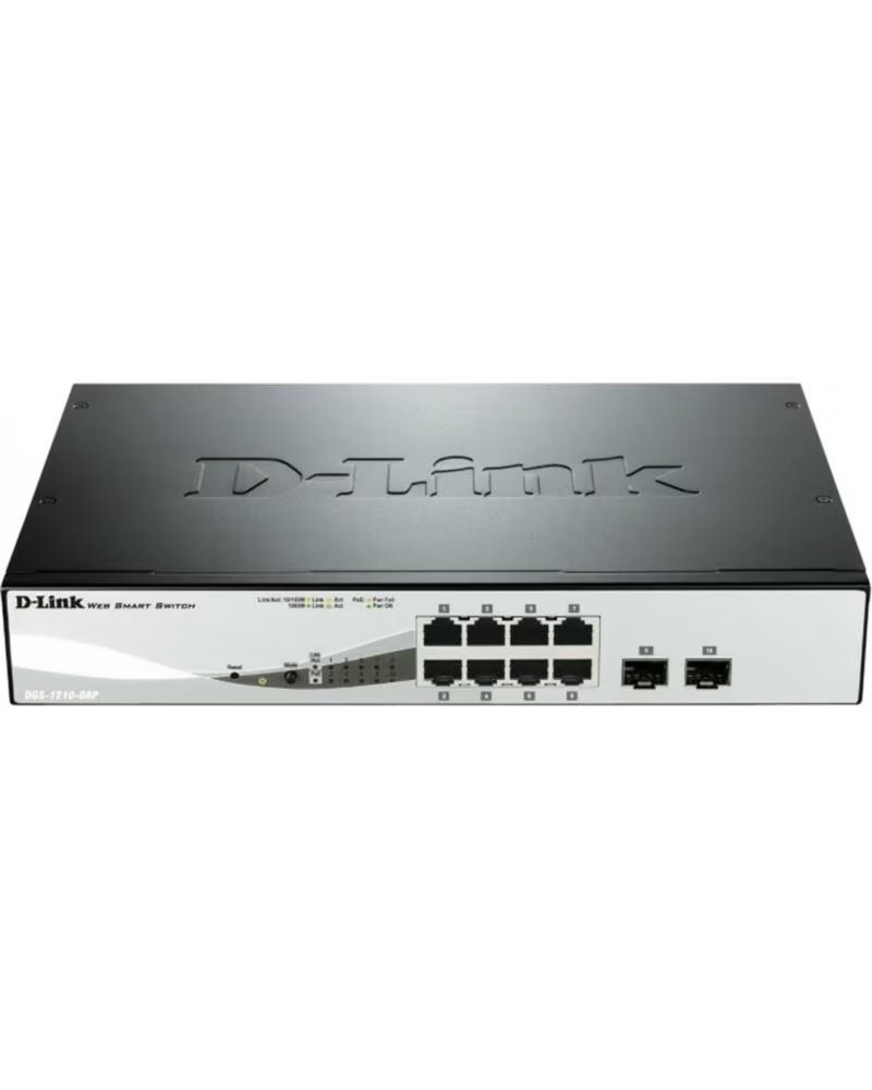 DLINK Switch d - link 8 puertos gigabit ethernet 10 - 100 - 1000 poe layer2 smartiii