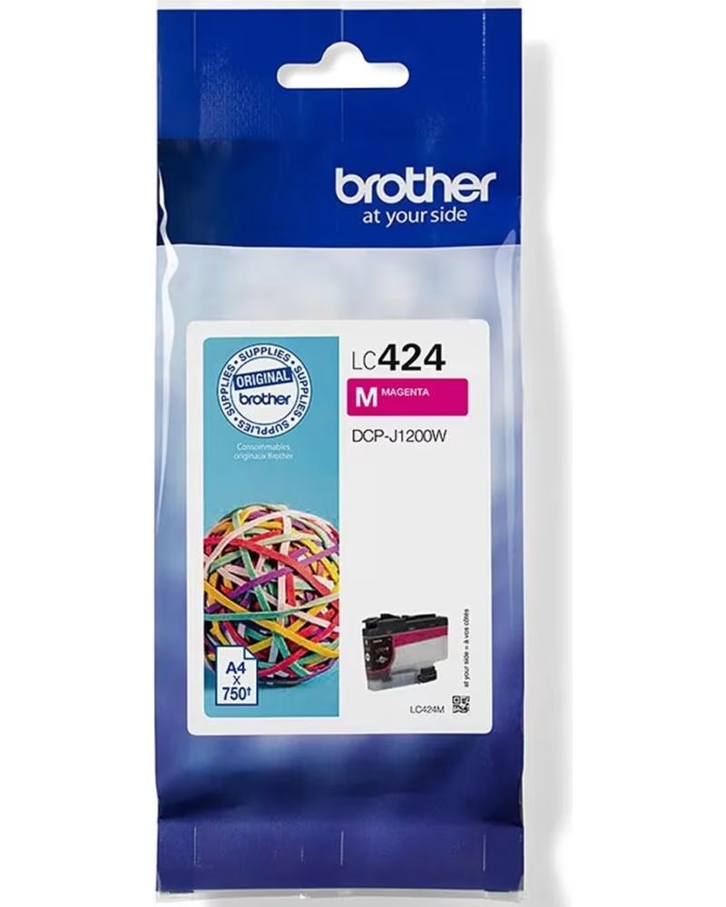 BROTHER Cartucho de Tinta Original LC424M- Magenta