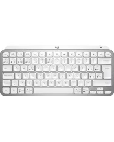 LOGITECH Teclado mx keys gris palido wireless inalambrico espanol bateria