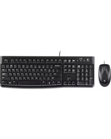LOGITECH Teclado mouse raton desktop mk120 usb italiano