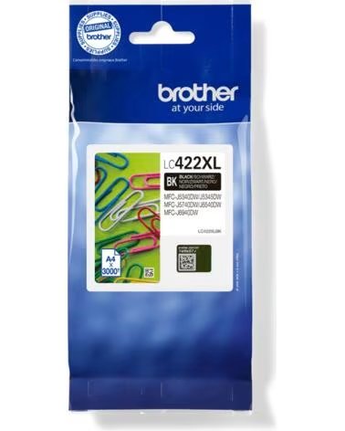BROTHER Cartucho de Tinta Original LC-422 XL Alta Capacidad- Negro