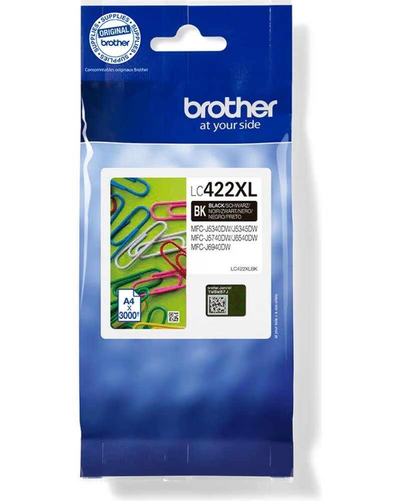 BROTHER Cartucho de Tinta Original LC-422 XL Alta Capacidad- Negro