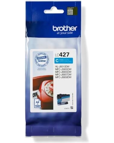 BROTHER Cartucho de Tinta Original LC-427- Cian