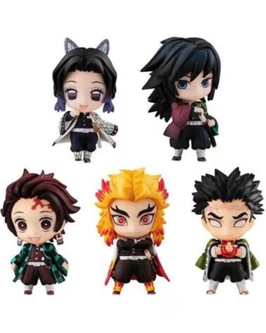 MEGAHOUSE Pack 5 figuras demon slayer kimetsu no yaiba sailor tanjiro the hashira set a