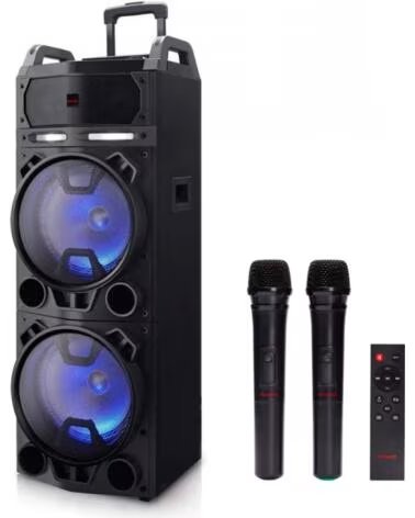 AIWA Altavoz trolley kbtus - 900 100w rms con karaoke 2 micros inalambricos
