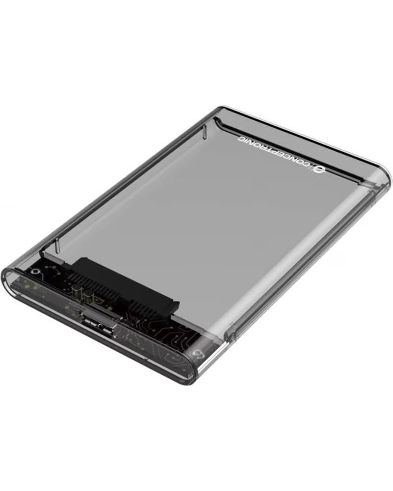 CONCEPTRONIC Caja externa usb 3 0 sata transparente sin tornillos dante03t