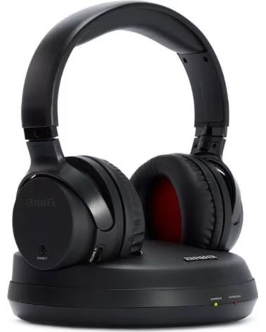 AIWA Auriculares inalambricos whf - 930d negro base de carga