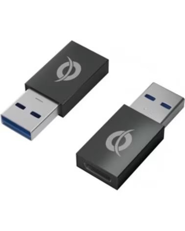CONCEPTRONIC Kit adaptadores usb 3 0 a usb tipo c macho - hembra 2 unidades