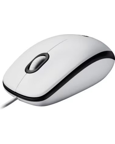LOGITECH Mouse raton m100 blanco usb