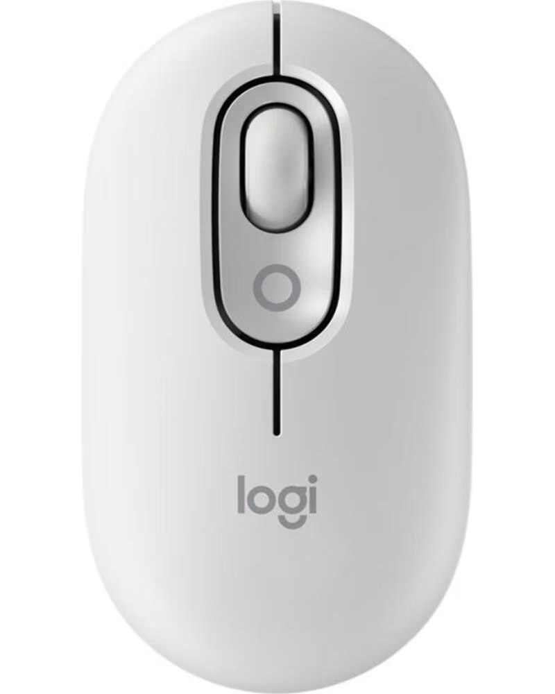 LOGITECH Raton inalambrico pop mouse blanco
