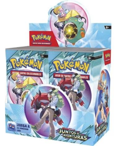 POKEMON TCG escarlata y purpura juntos de aventuras booster espanol