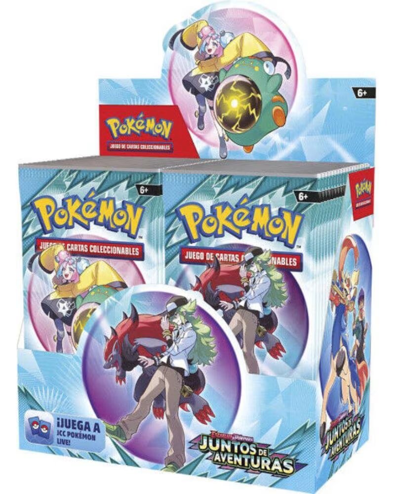 POKEMON TCG escarlata y purpura juntos de aventuras booster espanol