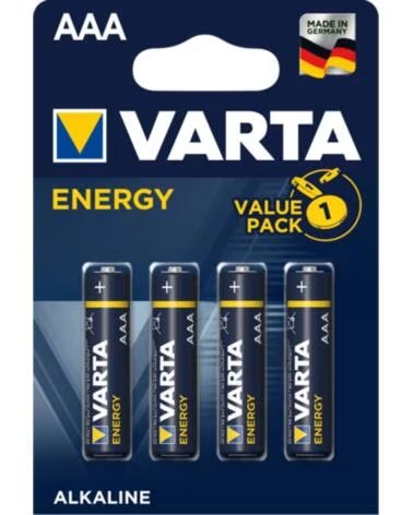 VARTA Blister pilas alcalinas energy lr03 aaa - 4 pilas