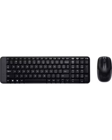 LOGITECH Teclado mouse mk220 wireless inalambrico negro portugues