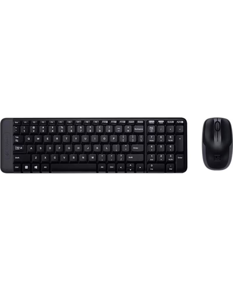 LOGITECH Teclado mouse mk220 wireless inalambrico negro portugues
