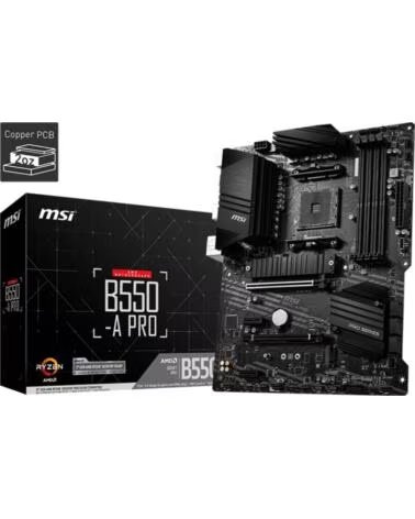 MSI Placa base amd b550 - a pro am4 - atx - ddr4 x4 - max 128gb - 3200 mhz - hdmi - display port