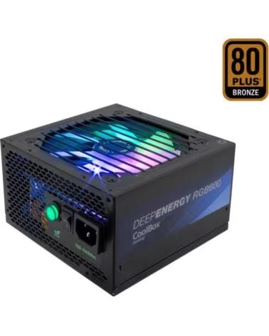 COOLBOX Fuente de alimentacion deep energy rgb600 - 600w 80 bronze gaming rgb