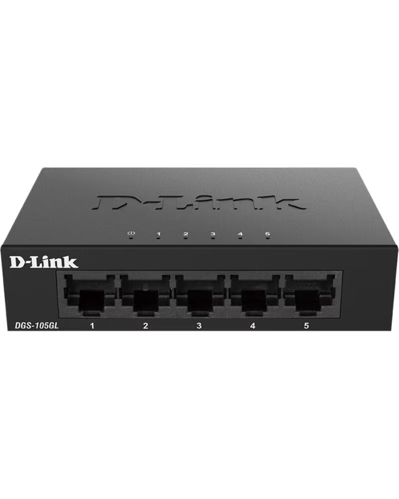 DLINK Switch d - link 5 puertos gigabite plug play metal