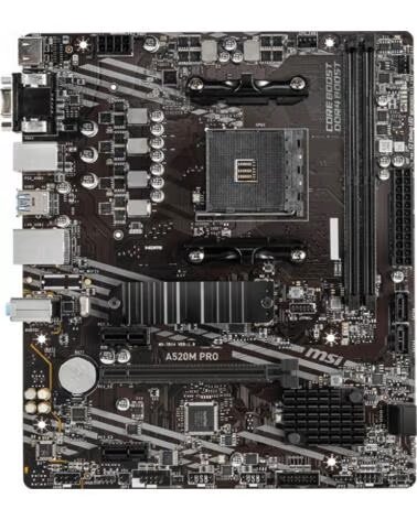 MSI Placa base am4 a520m pro m - atx