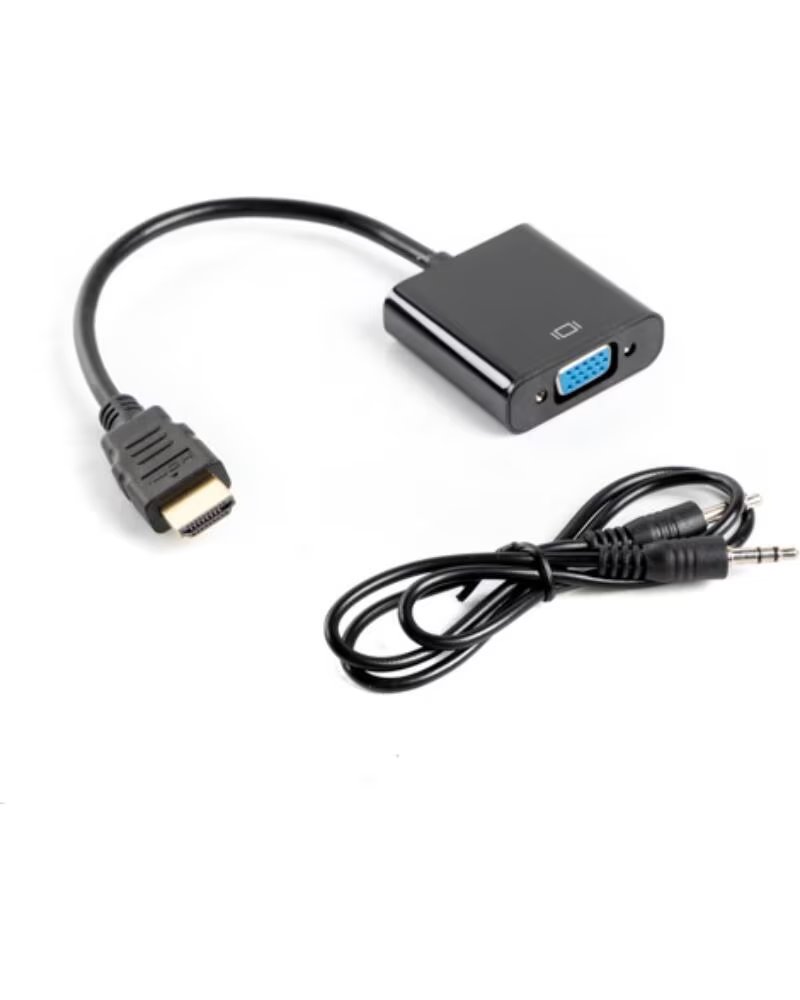 LANBERG Adaptador hdmi macho - vga hembra minijack 3 5mm hembra 20cm