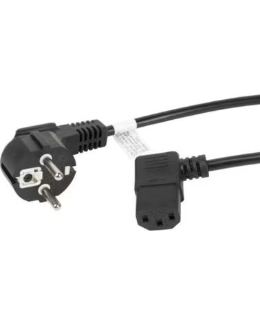 LANBERG Cable de alimentacion schuko cee 7 - 7 a iec320 c13 acodado 1 8m