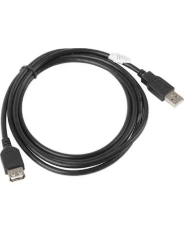 LANBERG Cable alargador usb 2 0 macho hembra 1 8m negro