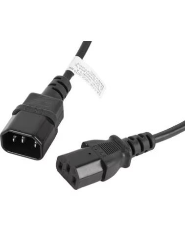 LANBERG Cable alargador alimentacion cpu iec320 c13 h - iec320 c14 m 1 8m