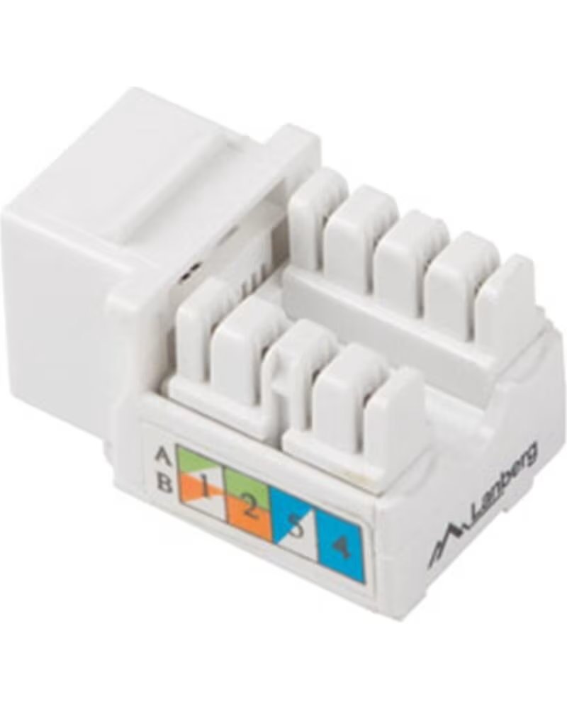 LANBERG Conector keystone cat 5e utp rj45 90 grados