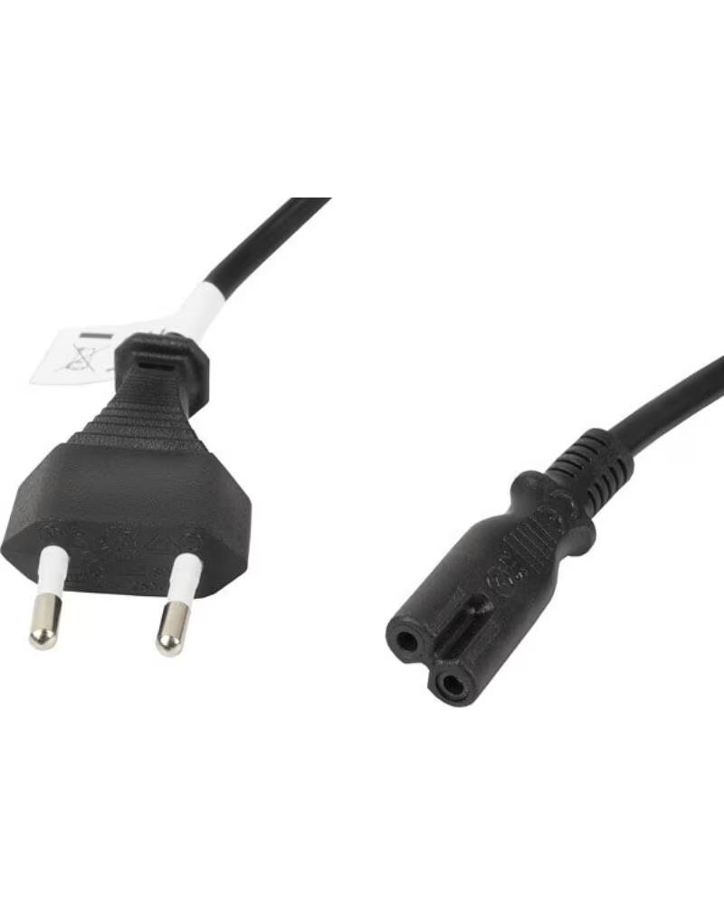LANBERG Cable de alimentacion ocho cee 7 - 16 a iec320 c7 1 8m