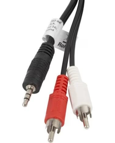 LANBERG Cable estereo mini jack 3 5mm - 2x rca macho 5m
