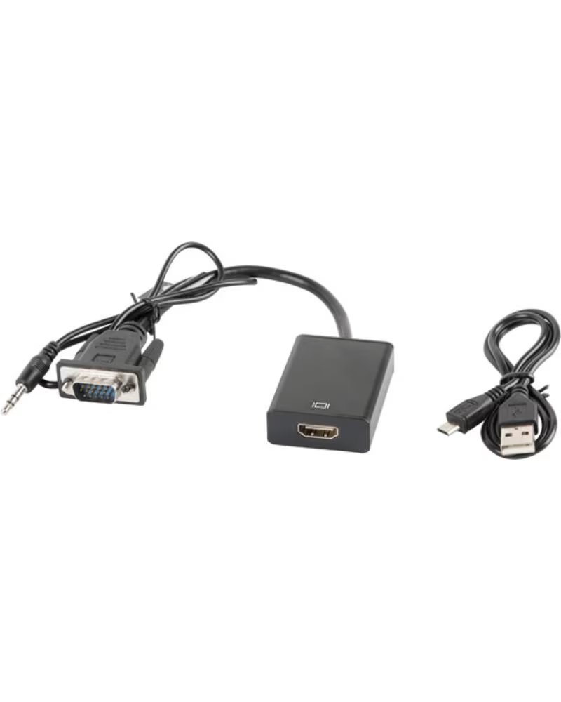 LANBERG Adaptador vga machoaudio 3 5mm jack - hdmi hembra