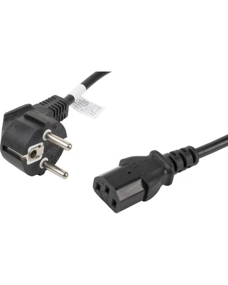 LANBERG Cable de alimentacion schuko cee 7 - 7 a iec320 c13 1 8m