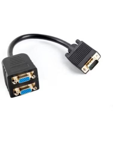 LANBERG Adaptador vga - vga x2 20cm