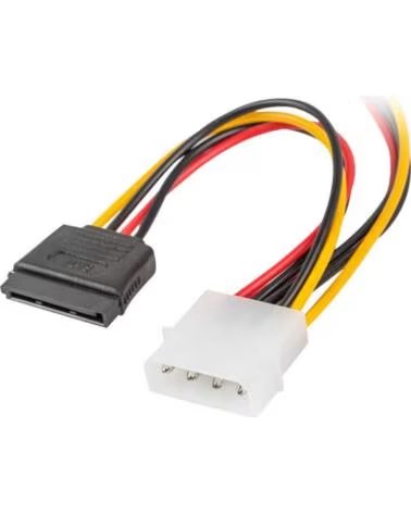 LANBERG Cable alimentacion molex macho a 2x sata hembra 15 cm