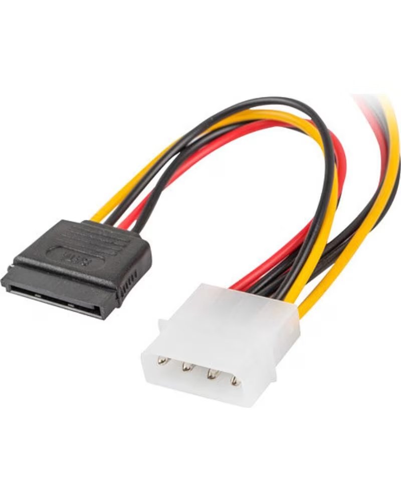 LANBERG Cable alimentacion molex macho a 2x sata hembra 15 cm