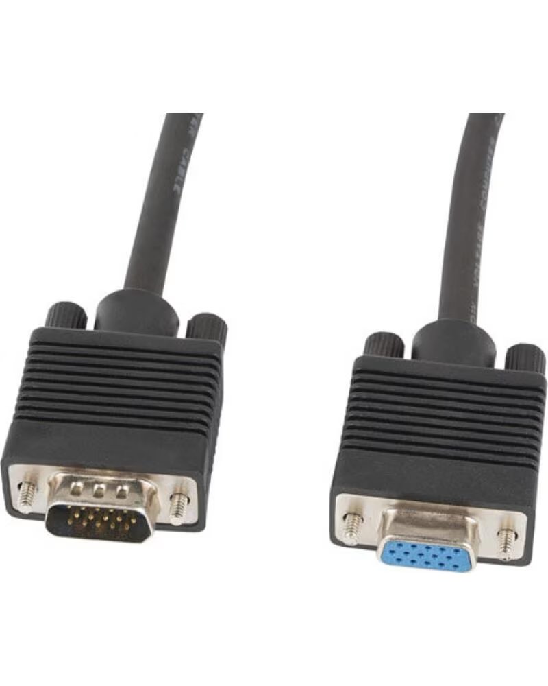 LANBERG Cable vga macho hembra ferrita negro 1 8 m