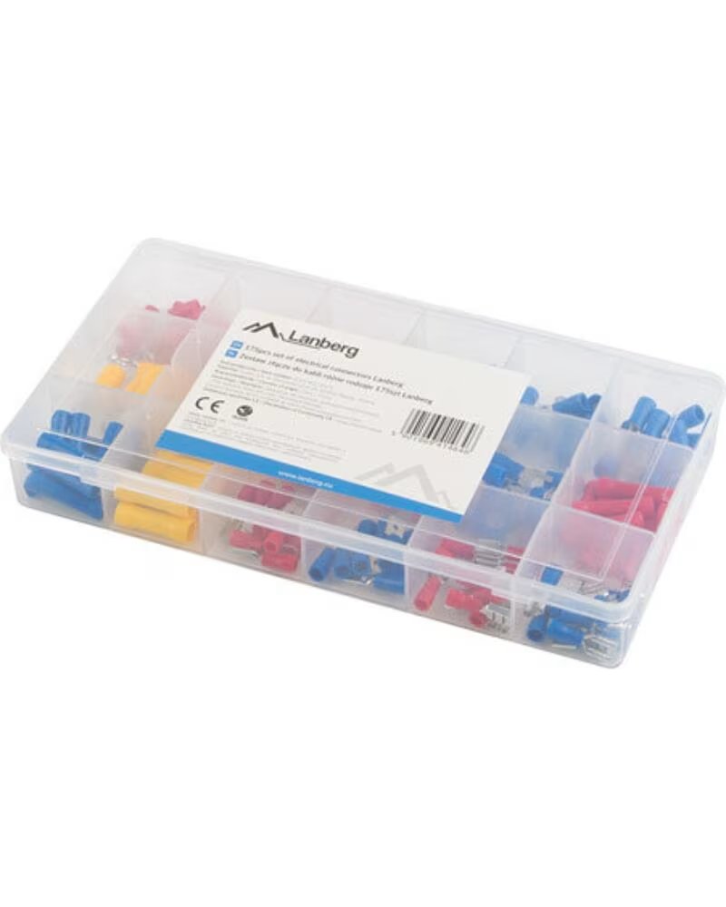 LANBERG Caja herramientas 175 terminales electricos 1 25 a 4mm