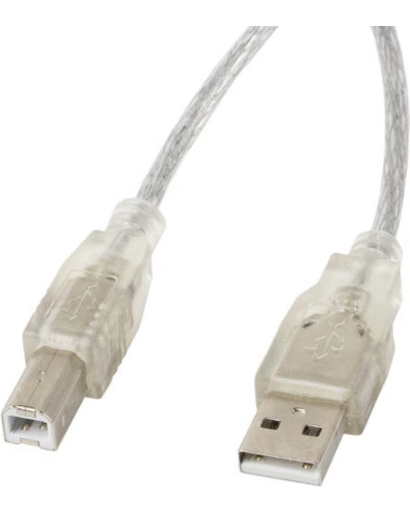 LANBERG Cable usb usb - a macho a usb - b macho ferrita 5m transparente