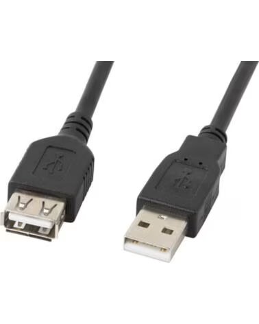 LANBERG Cable alargador usb 2 0 macho hembra 0 7m negro