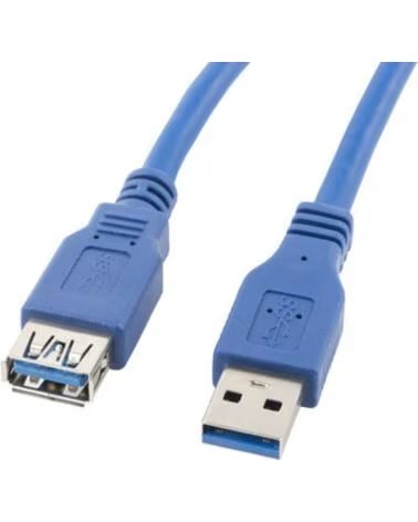 LANBERG Cable alargador usb 3 0 macho hembra 1 8m azul