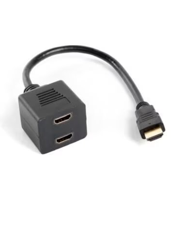 LANBERG Adaptador hdmi macho - hdmi hembra x2 splitter 20cm