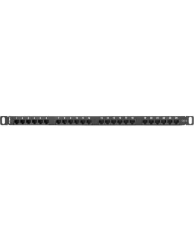 LANBERG Patch panel cat 6 utp 24 puertos 0 5u rack 19 negro