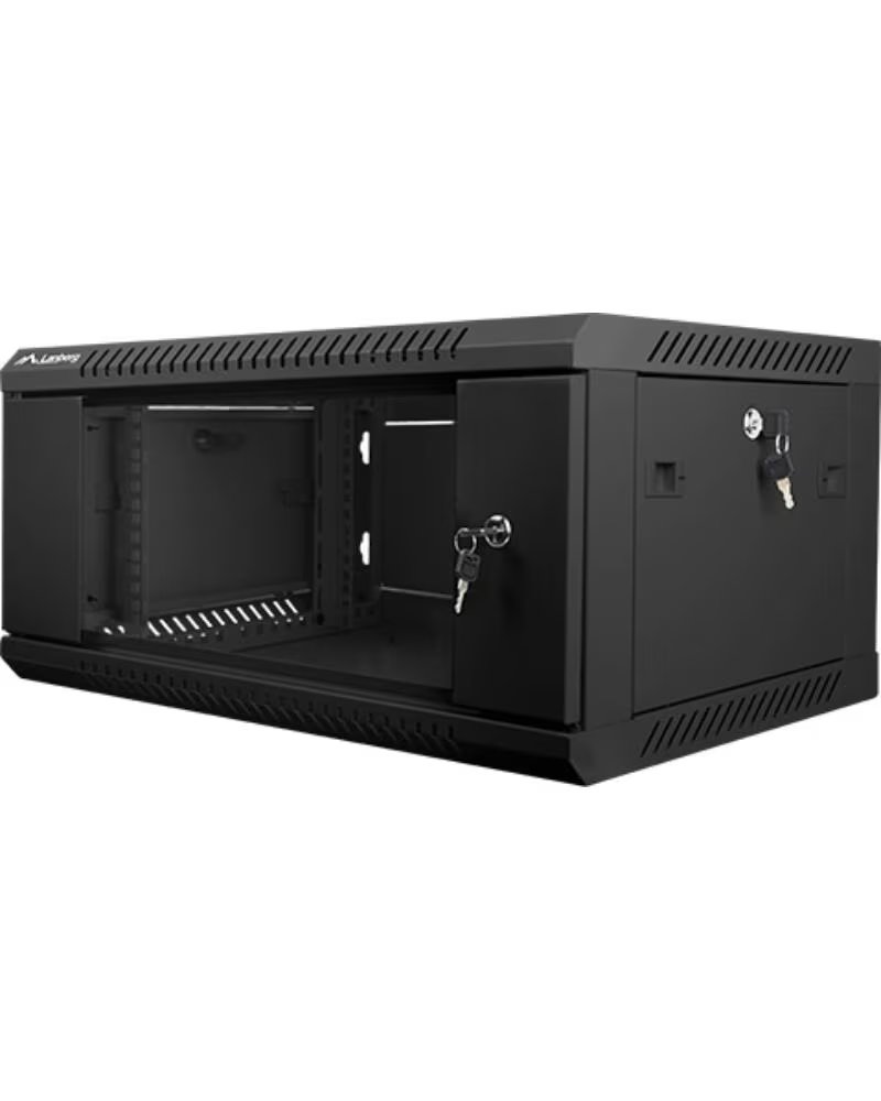 LANBERG Armario rack 4u 600x450x279 auto ensamblado 19 pulgadas hasta 60 kg negro