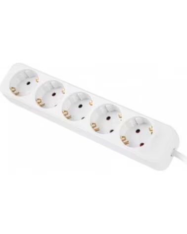 LANBERG Regleta 5 tomas schuko blanca 3m